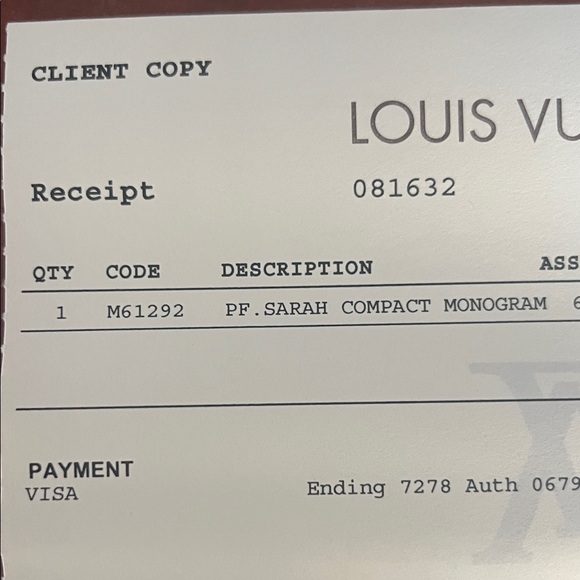 Louis Vuitton Monogram Sarah Compact Wallet - Picture 11 of 13